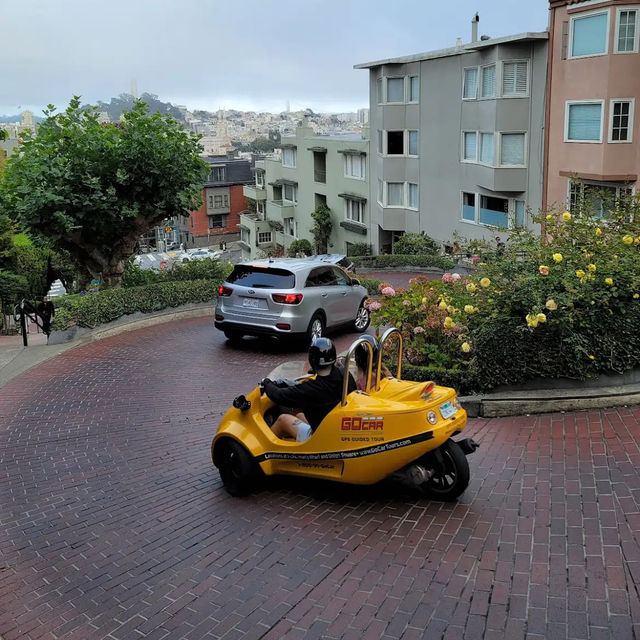 九曲花街Lombard St 舊金山旅遊景點