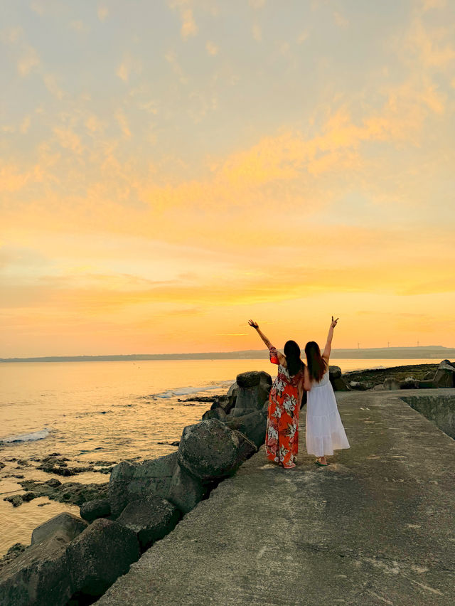 【墾丁】台湾最南端で感動のサンセット🌅潭仔漁港の絶景！