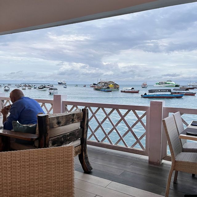 Seafood with a sea view - Zanzibar