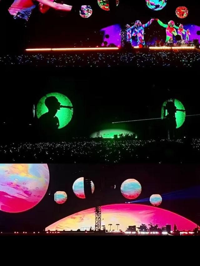 Coldplay's "Music of the Spheres World Tour performance music Night shows 🎶