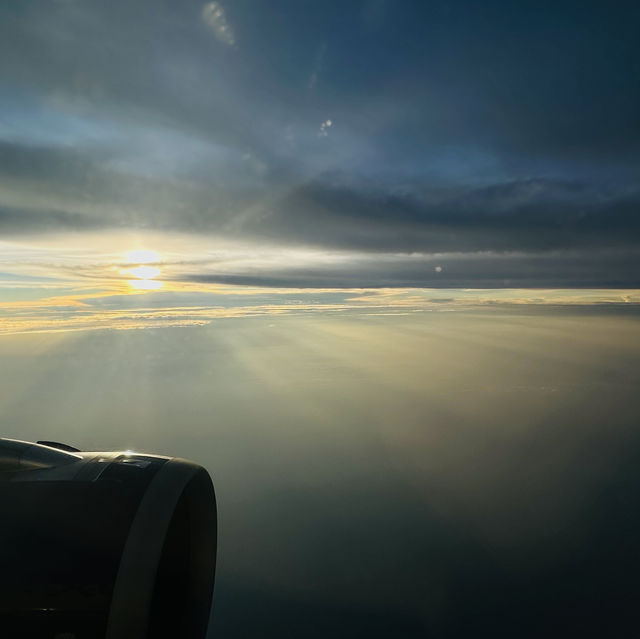 飛往台灣 空中美景