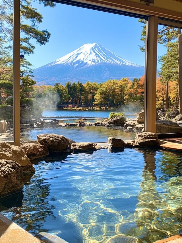 富士山下的日式庭院，還有溫泉可以泡？。