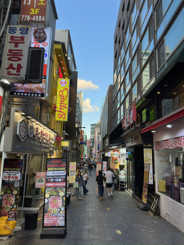 All the neon signs at Myeong-dong