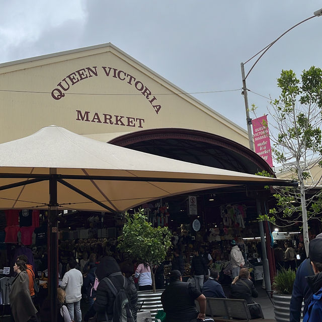 Vibrant market at Queen Victoria 