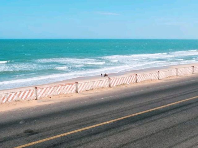 Phan Thiet beach in the summer from sunrise till sunset