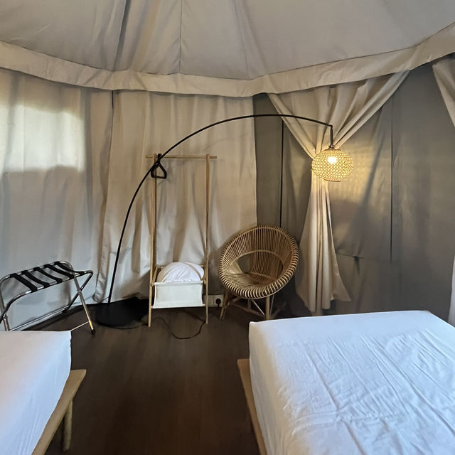 The most luxurious glamping with Jaccuzi 