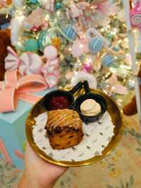 Savoring Scones and Friendship in a Festive Wonderland