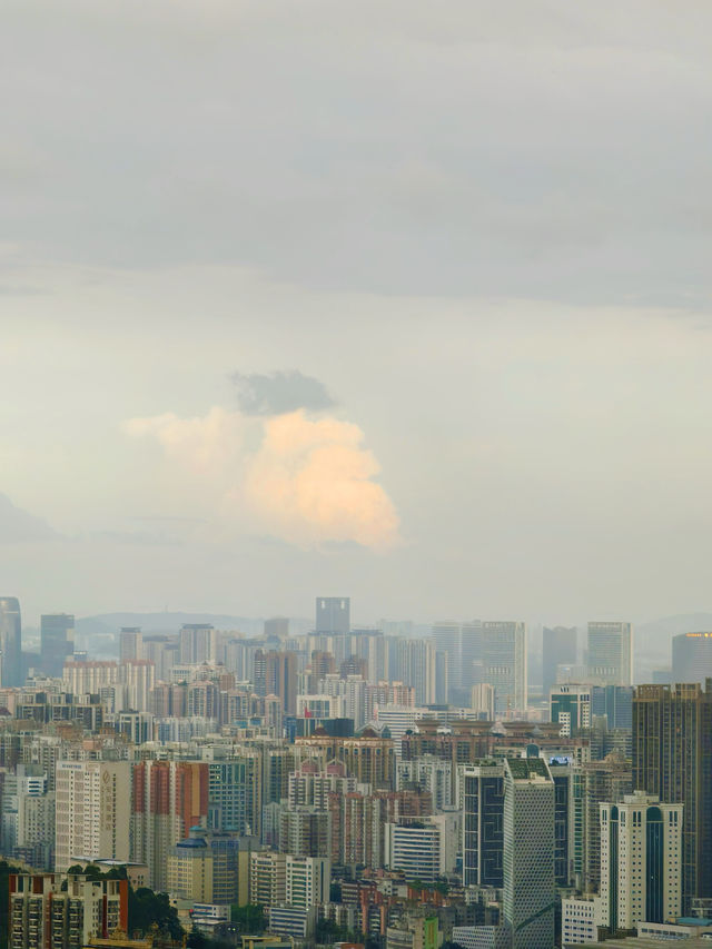 陰天的白雲山也很適合爬