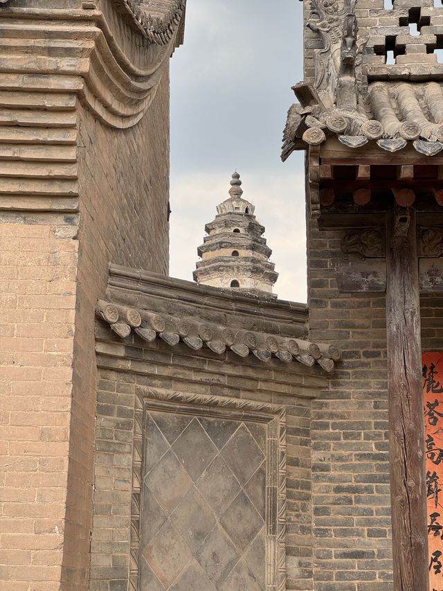 平遥慈相寺|一寺九層八角塔。