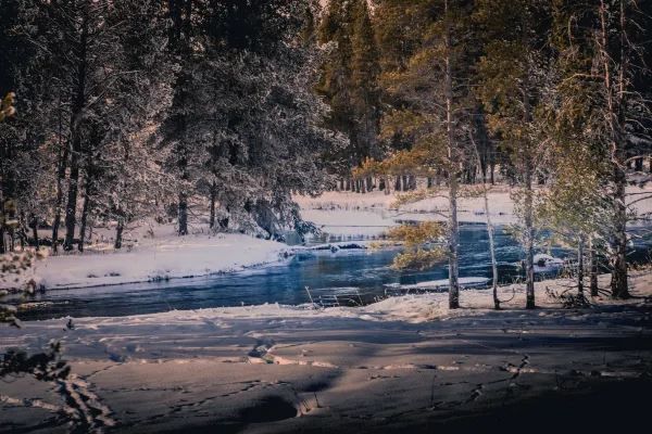 Winter in Yellowstone is also beautiful