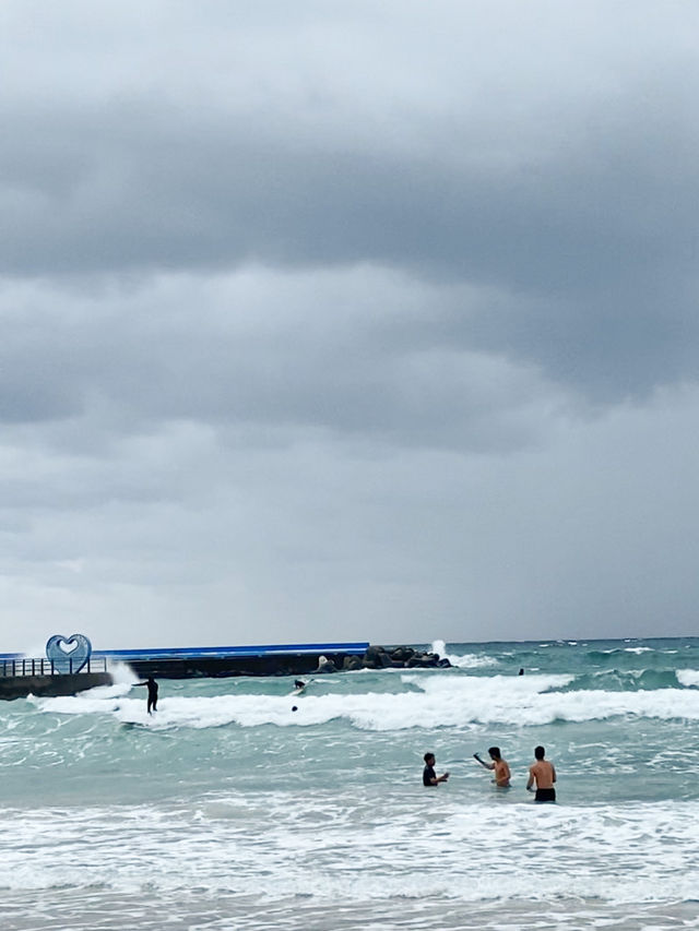 Charming Beach with Windmills: Great Place to Surf