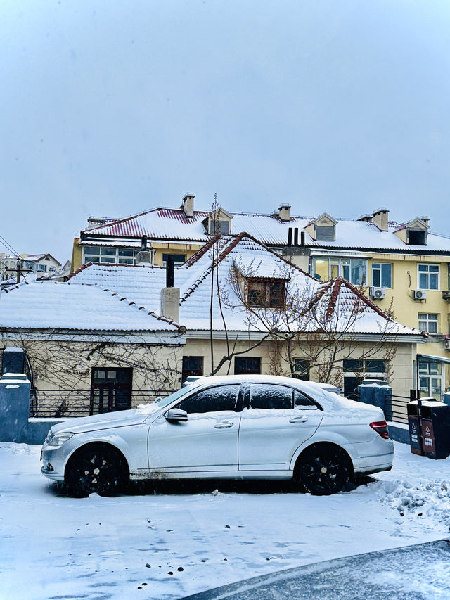 不是韓國！在青島！雪後青島太出片！！！