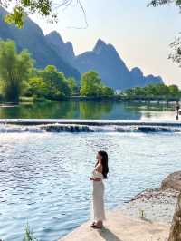 Encounter with Yulong River in Yangshuo📍Unexpectedly stumbled upon a fairy-tale treasure guesthouse nestled in the landscape painting🏔️