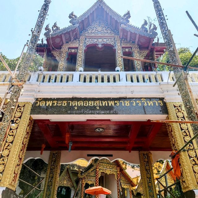 Golden Glow: A Journey to Wat Phrathat Doi Suthep