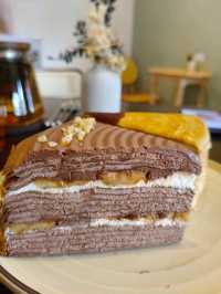 Discover Cafe Hopping Mile crepe cake @MRT Pasar Seni