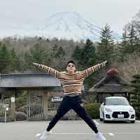 Jumping for Fuji: My Epic Leap with Mount Fuji in the Background