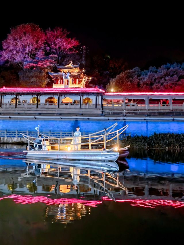 遇見西施，宛如夢幻般的浣紗江夜遊