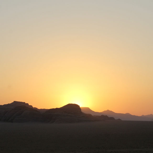 Watching the Sunset at Wadi Rum