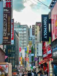 Bustling Streets of Myeong-dong in Seoul 🇰🇷