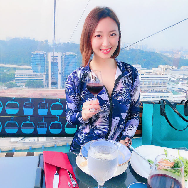 Romantic sunset dining & proposal inside cable car 