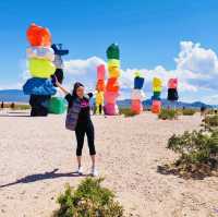 Amazing 🌈 Seven Magic Mountains Outside Las Vegas 