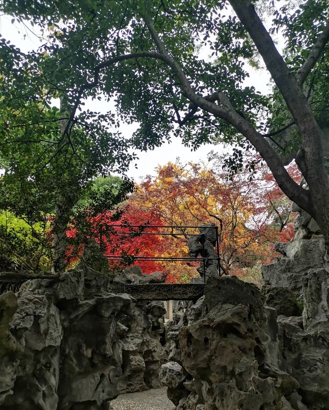 獅子林：石峰奇趣千秋在，花徑清幽萬籟寧