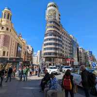 The main shopping street in Madrid 