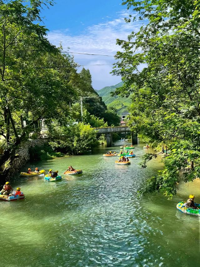 夏天避暑最適合男女老少去的地方“安吉天目山漂流”