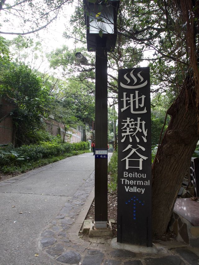 迷霧中感受溫泉地熱的北投地熱谷公園