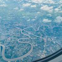 飛往台灣 空中美景