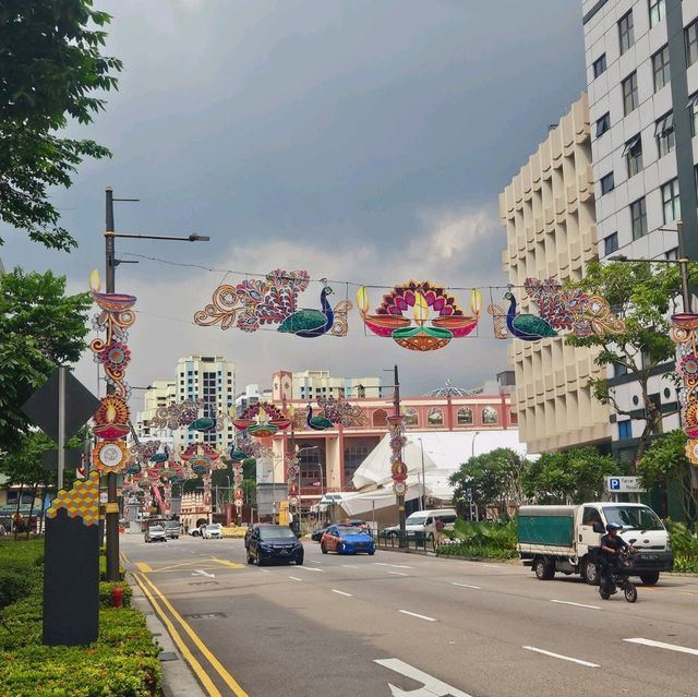 Strolling across Little India in Singapore