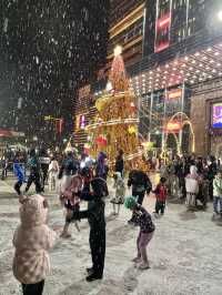 不是香港！！在海口，有飄雪，快去