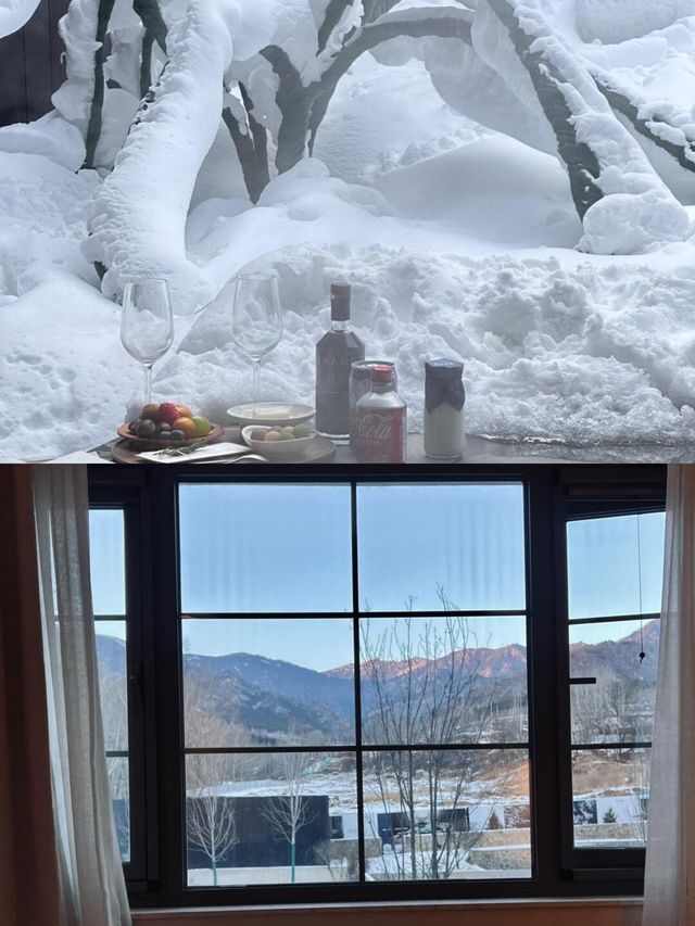 北京周邊遊！阿那亞靈霧山！雪景私湯小院