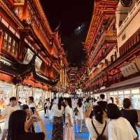 Beautiful night at Shanghai old street 