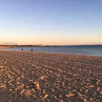 Golden Horizons: St Kilda Beach at Sunset