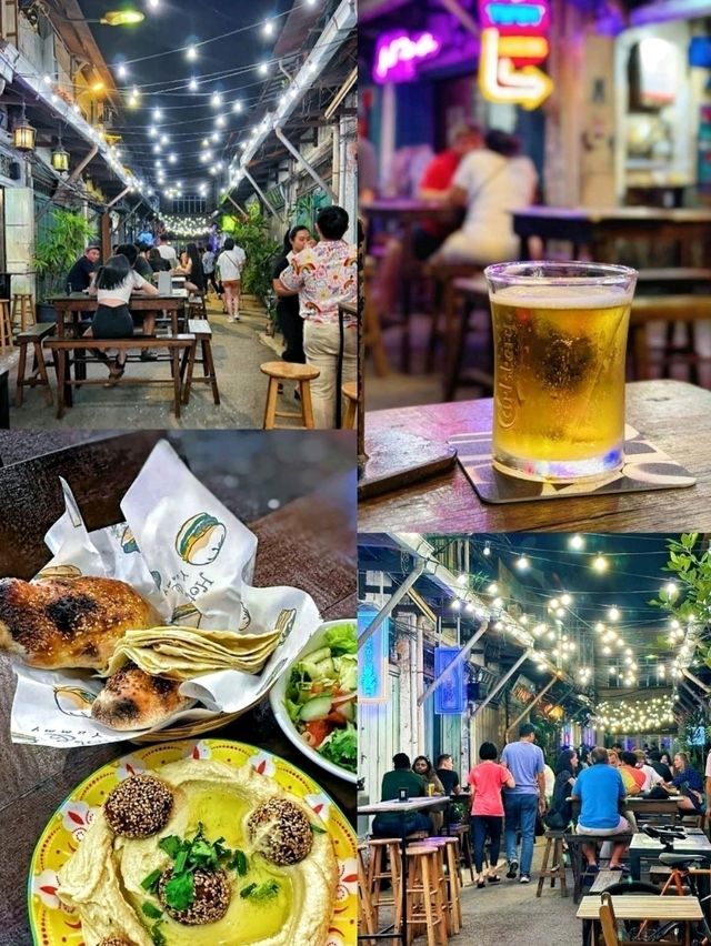 Lorong Jambatan, a wonderful spot for nightlife enthusiasts!🥂🍕