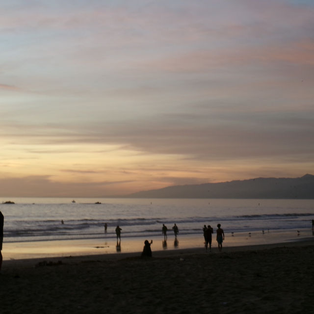 Sunset Views at Santa Monica Beach