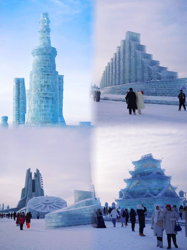 流光溢彩的哈爾濱冰雪大世界