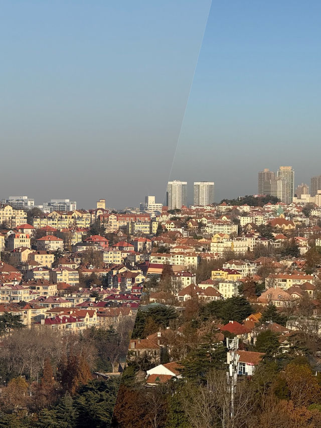 소어산에서 내다본 중국 칭다오