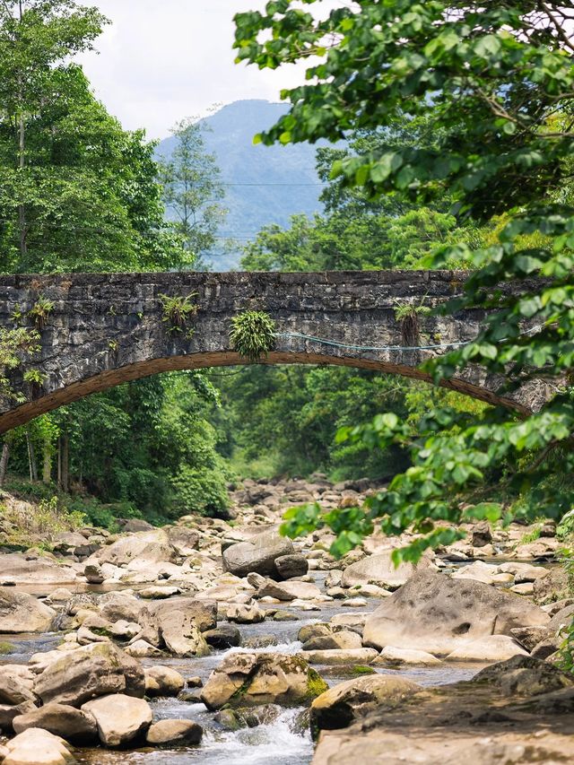 有山有水有橋，卻沒有什麼遊客的地方