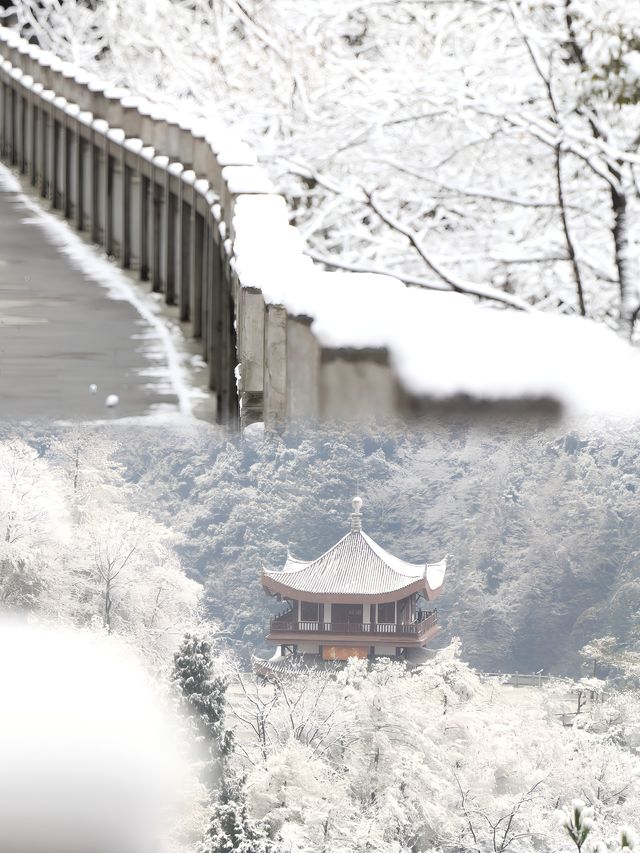 重慶小瑞士武陵山也下雪啦！