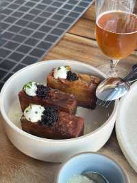 Industrial-chic eatery with a Sydney Harbour View.