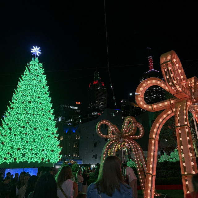 Melbourne's chiristmas night walking