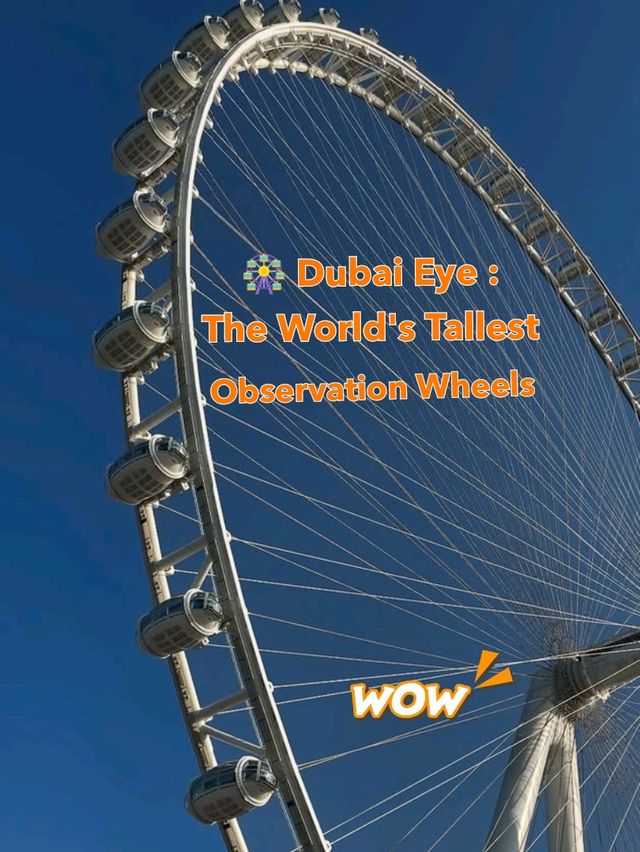 🎡 Dubai Eye (Ain Dubai): The World's Tallest Observation Wheel 🌆