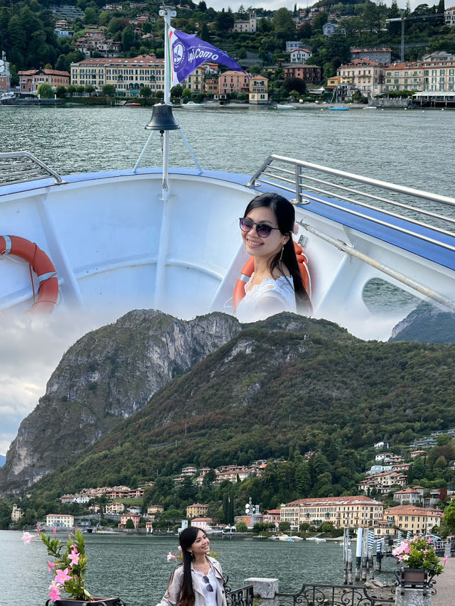 Couple's Romantic Escape: Discovering Lake Como's Charming Towns by Ferry