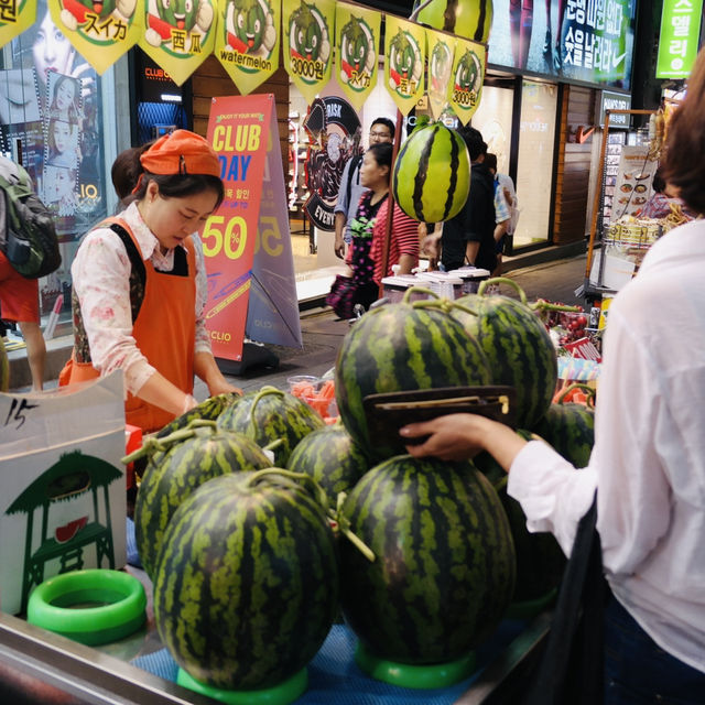 A Night Walk in Myeongdong