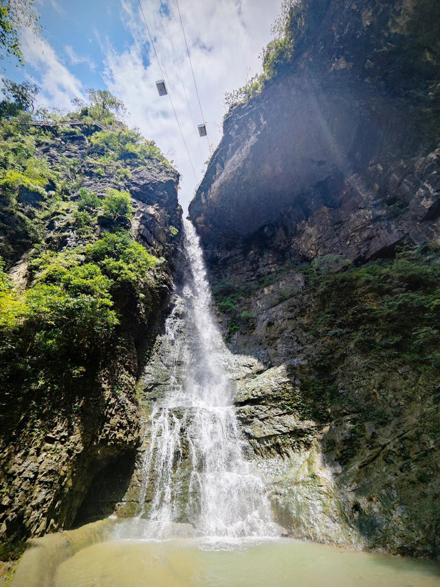 重慶黑山谷|幽峽峭壁瀑布自然景觀。