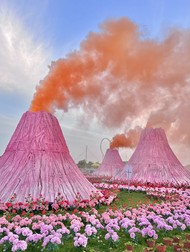 五一不用去印尼，在芜湖就有粉色火山還有煙花秀