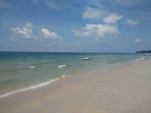 White pristine public beach at Desaru