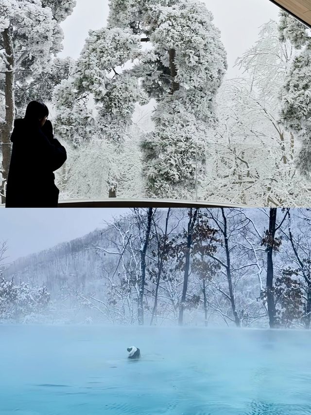 廬山！可享受私人溫泉的雪景民宿！